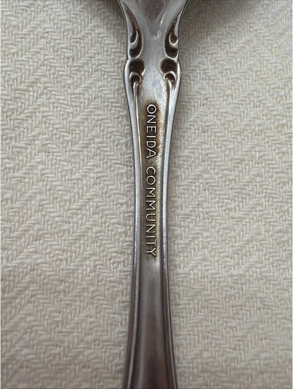 Oneida Community Michelangelo Silver plated  Teaspoons Set 6 Roses Cottage